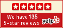 Yelp Bee Removal - 135 Five star reviews button